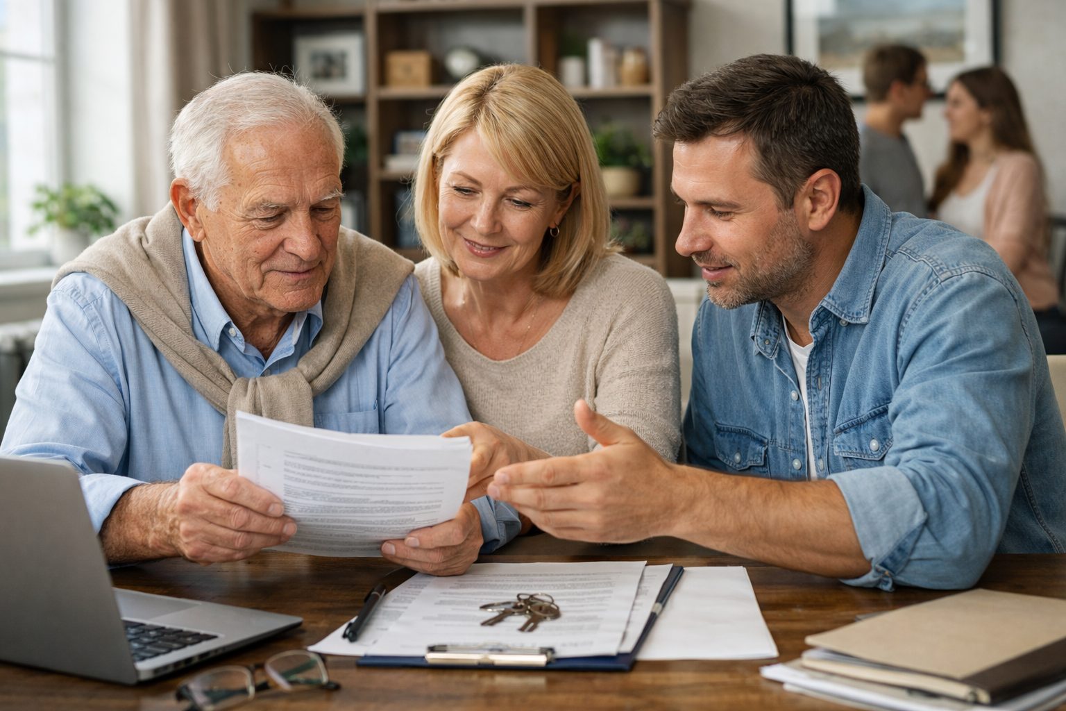 Transmission familiale avec passage de relais apaisé entre générations autour de documents de succession et de gouvernance