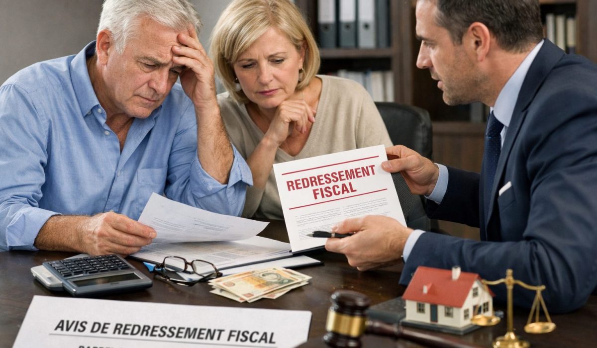 Couple inquiet en rendez-vous avec un conseiller au sujet des conséquences fiscales possibles d’une donation mal anticipée