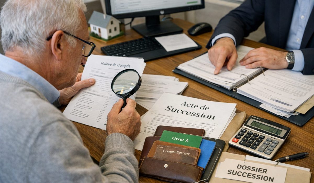 Vérification de documents bancaires lors d’une succession avec conseiller et héritier