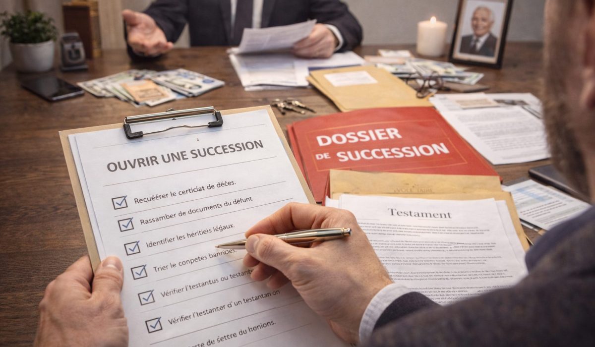 Ouverture d’une succession avec dossier notarial, testament et documents à préparer